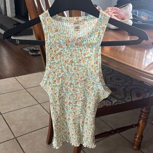 Billabong Floral Ribbed Tank